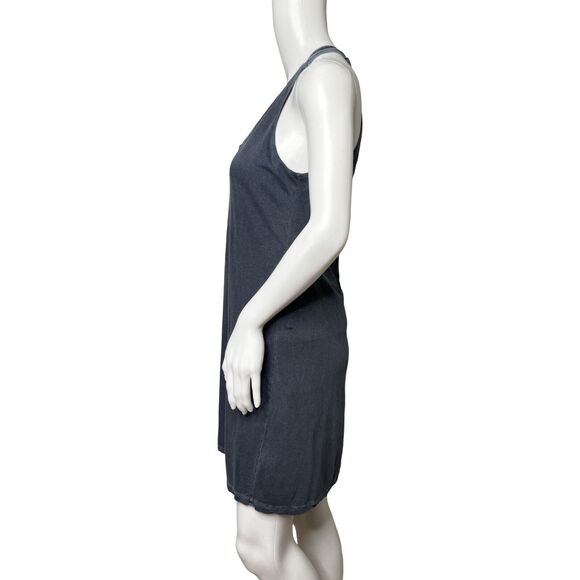 James Perse Dress Womens Medium Gray Racer‎ Tank Dress Casual Neutral Minimalist - Picture 3 of 8